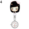 Waterproof Retro Mini Student Girl Hanging Watch Digital Quartz Clip Type FOB Nurse Doctor Watch Hanging Female lady's luminous