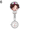 Waterproof Retro Mini Student Girl Hanging Watch Digital Quartz Clip Type FOB Nurse Doctor Watch Hanging Female lady's luminous