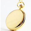 Fashion Silver/Bronze/Black/Gold Pocket Watch Smooth Quartz Pocket Watches Jewelry Alloy Chain Pendant Necklace Man Women Gift