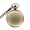 Fashion Silver/Bronze/Black/Gold Pocket Watch Smooth Quartz Pocket Watches Jewelry Alloy Chain Pendant Necklace Man Women Gift