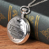 "To My Son I Love You "Series Pocket Watch Fashion Retro Roman Numeralsx Pocket Watch Pendant With Chain Quartz Unisex Nice Gift